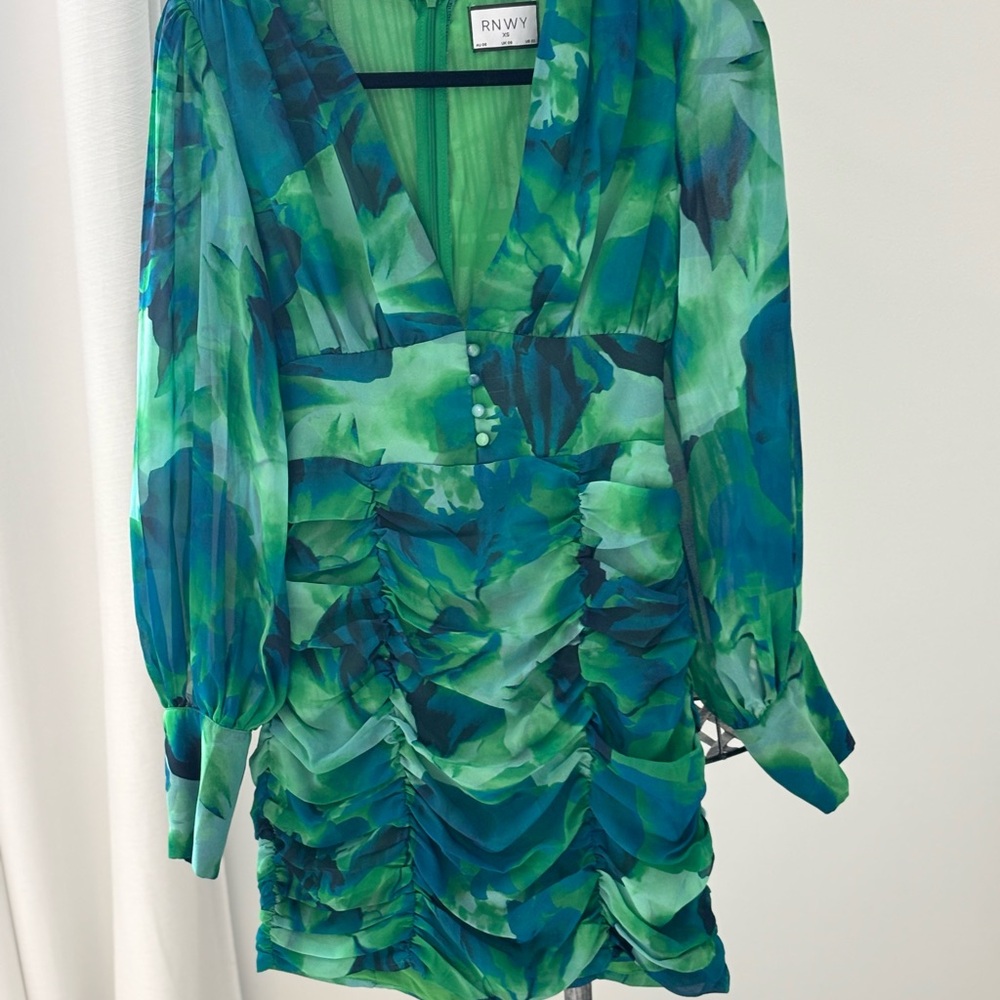 Green and Blue Women's Top